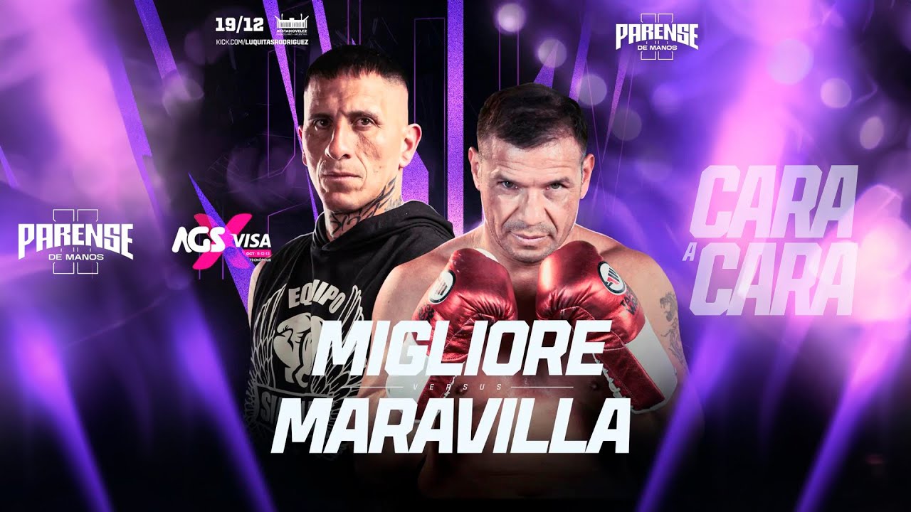Maravilla Martínez vs. Pablo Migliore, el combate estelar de “Párense de Manos 2”: hora, cómo verlo en vivo y todos los detalles del evento